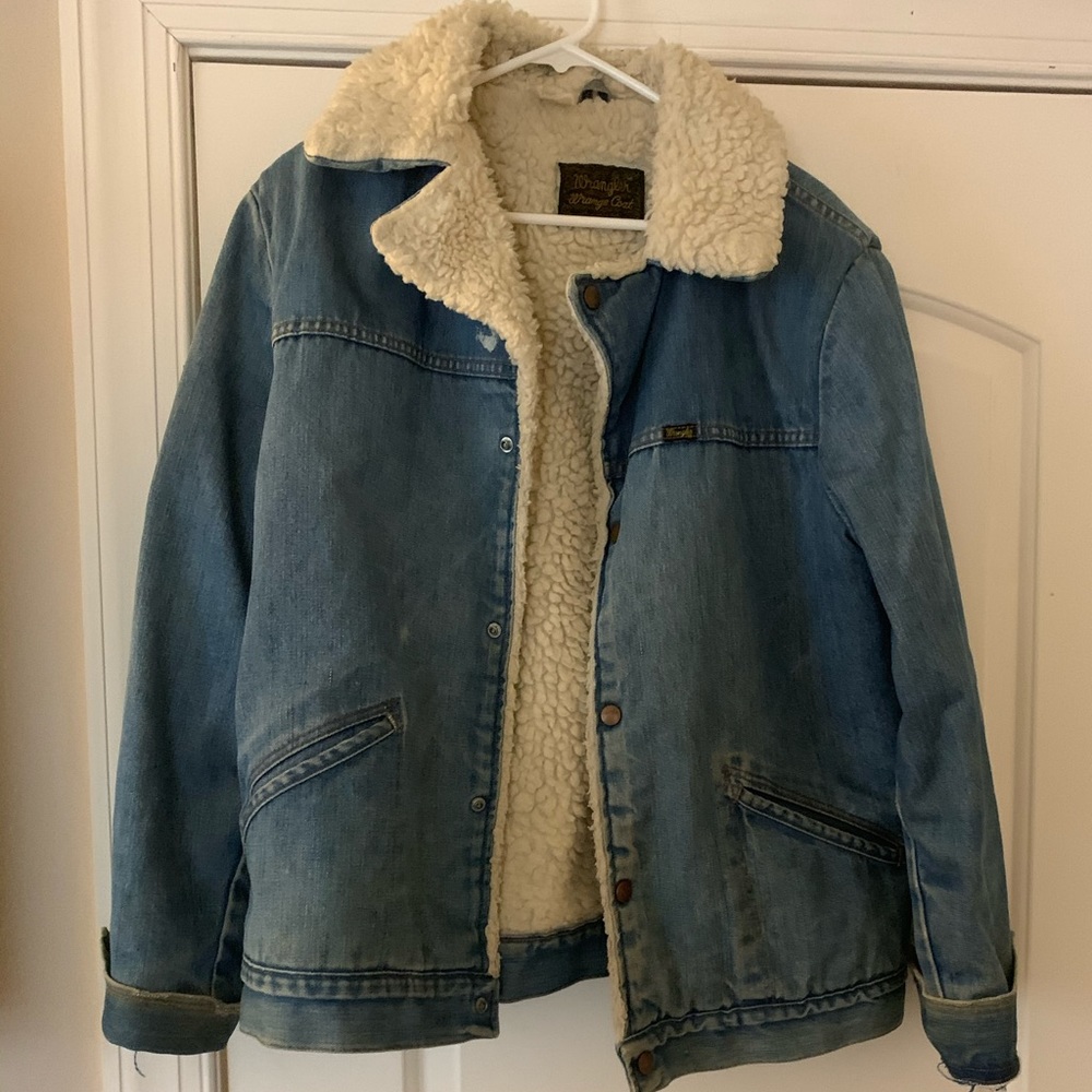 Wrangler Sherpa  lined denim coat
